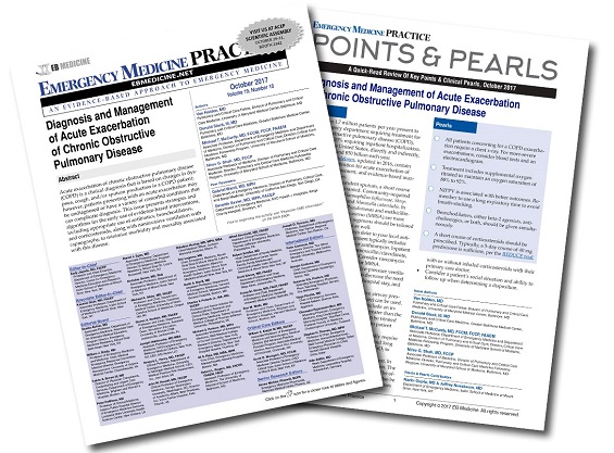 Diagnosis and Management of Acute Exacerbations of Chronic Obstructive Pulmonary Disease